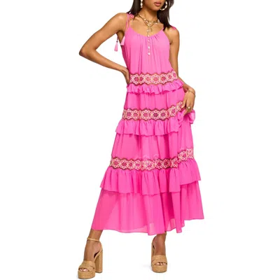 Ramy Brook Lisbeth Coverup Midi Dress In Pink