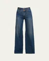 Ramy Brook Liv High-rise Wide-leg Jeans In Blue