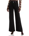 Ramy Brook Liv High Rise Wide Leg Jeans In Black In Black