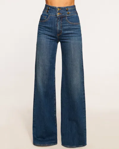 Ramy Brook Liv High-rise Wide Leg Jean Medium Wash In Blue