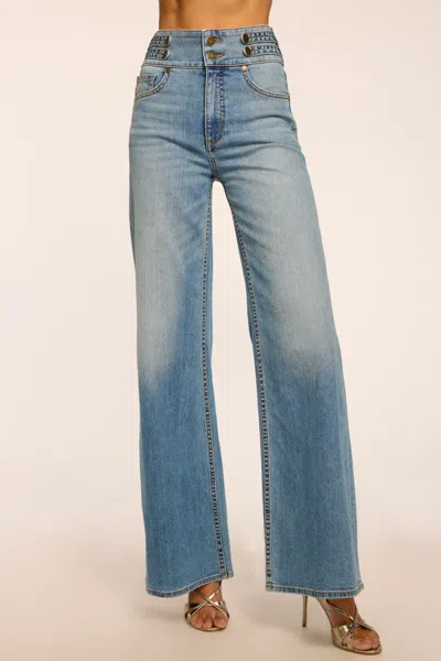 Ramy Brook Liv High-rise Wide Leg Jean In Multi