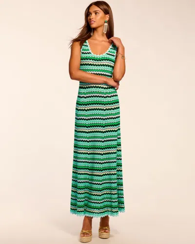 Ramy Brook Livia Knit Scoop Neck Maxi Dress In Green