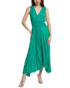 Ramy Brook Livia V-neck Midi Dress In Green