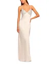 Ramy Brook Lizzy Embellished Gown In Ivory/silver