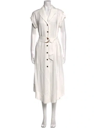 Pre-owned Ramy Brook Long Dress In White