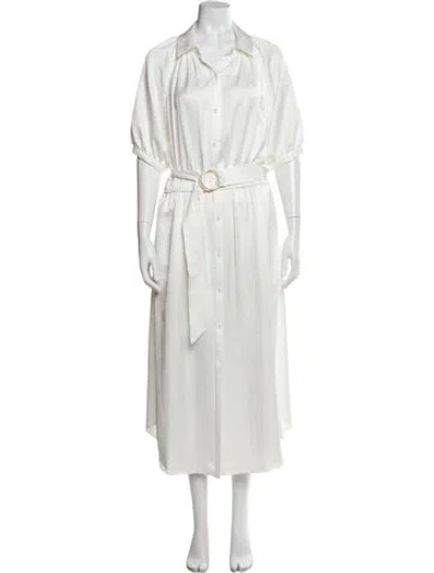 Pre-owned Ramy Brook Long Dress In White