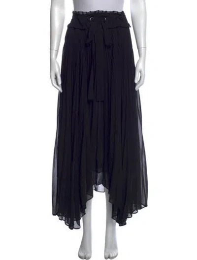 Pre-owned Ramy Brook Long Skirt In Black