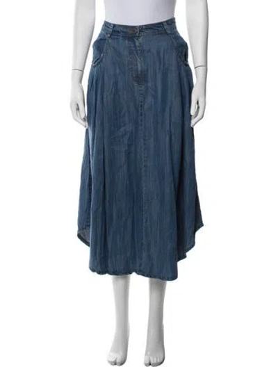 Pre-owned Ramy Brook Long Skirt In Blue