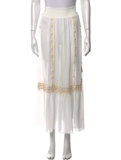 Pre-owned Ramy Brook Long Skirt In White