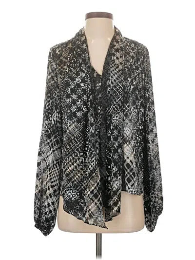 Pre-owned Ramy Brook Long Sleeve Blouse In Black