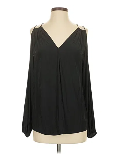 Pre-owned Ramy Brook Long Sleeve Blouse In Black