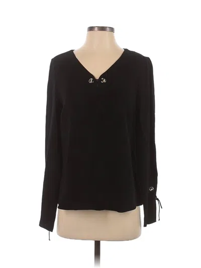 Pre-owned Ramy Brook Long Sleeve Blouse In Black