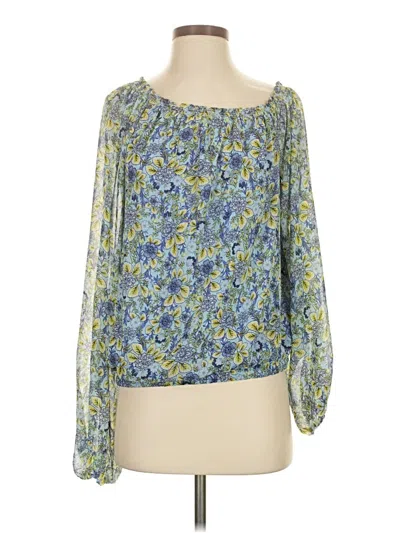 Pre-owned Ramy Brook Long Sleeve Blouse In Blue