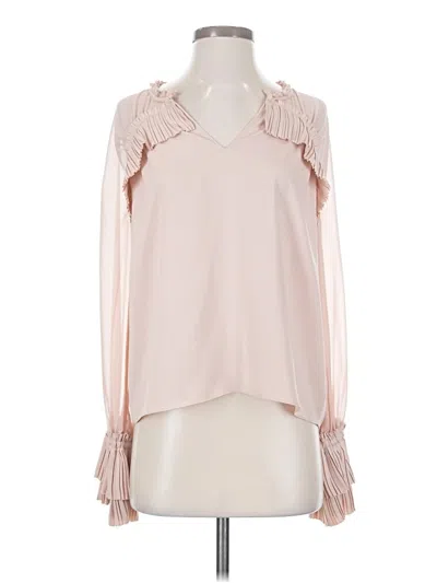 Pre-owned Ramy Brook Long Sleeve Blouse In Pink