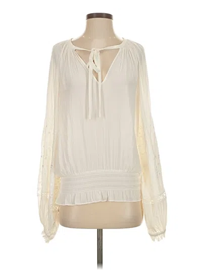 Pre-owned Ramy Brook Long Sleeve Blouse In White
