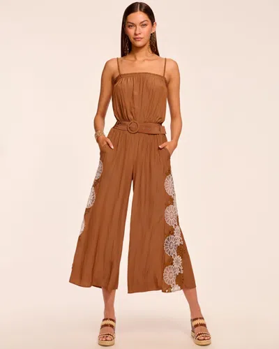 Ramy Brook Lorelei Embellished Jumpsuit In Brown