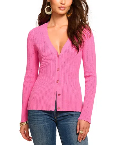 RAMY BROOK LORENZA V NECK CARDIGAN SWEATER