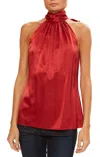 Ramy Brook Lori Stretch Silk Halter Top In Pink