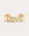Ramy Brook Love Statement Cuff Bracelet In Gold