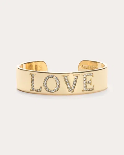 Ramy Brook Love Statement Cuff Bracelet In Gold