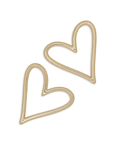 Ramy Brook Lover Small Heart Stud Earrings In Metallic