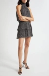 Ramy Brook Luana Tiered Silk Minidress In Multi