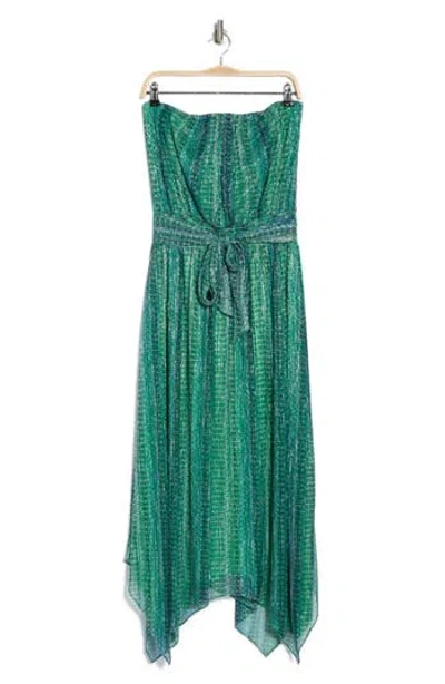 Ramy Brook Luca Strapless Dress In Meadow Green Waikiki