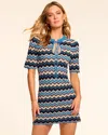 RAMY BROOK LUCAS METALLIC KNIT MINI DRESS