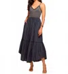 Ramy Brook Lucia Midi Dress In Spring Navy In Blue