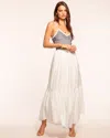 RAMY BROOK LUCIA SMOCKED COTTON POPLIN MAXI DRESS