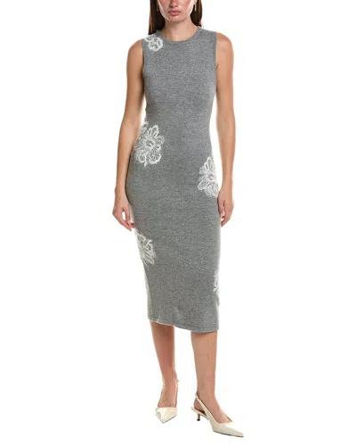Ramy Brook Luciana Wool & Cashmere-blend Sweaterdress In Gray