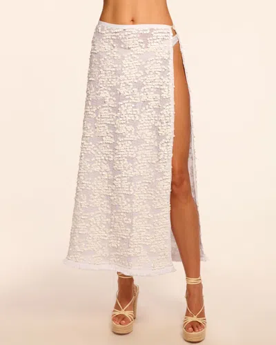 Ramy Brook Lucille Paillette Coverup Skirt In White