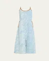 Ramy Brook Luna Checkered Denim Midi Dress In Purple