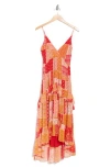 Ramy Brook Lura Patchwork Tiered High-low Sundress