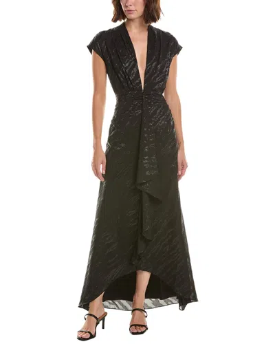 Ramy Brook Lurex Catrin Gown In Black