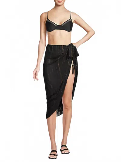 Ramy Brook Lurex Luna Pareo In Black
