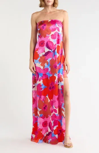 Ramy Brook Lyle Strapless Gown In Red