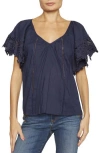Ramy Brook Lynette Lace Sleeve Top
