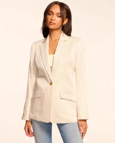 Ramy Brook Maddie Twill Blazer In Sandstone