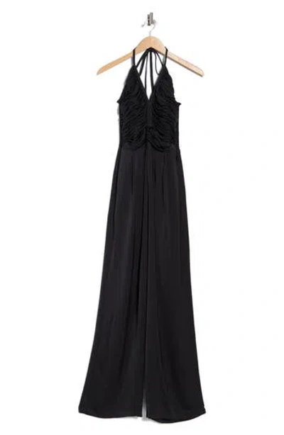 Ramy Brook Maddy Cutout Halter Jumpsuit In Black