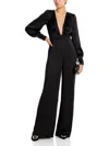 RAMY BROOK MADELANE WOMENS PLUNGING BISHOP SLEEVE JUMPSUIT