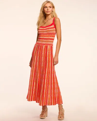 Ramy Brook Madelyne Knit Sleeveless Maxi Dress In Red