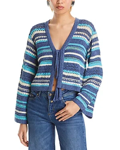 Ramy Brook Madge Cardigan In Blue