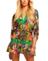 Ramy Brook Madge Floral Cover-up Minidress In Multi Combo