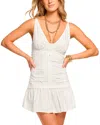 Ramy Brook Maggie Ruched Poplin Mini Dress In White