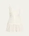Ramy Brook Maggie Ruched Poplin Mini Dress