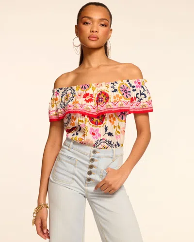 Ramy Brook Maia Cotton Off-the-shoulder Ruffle Blouse