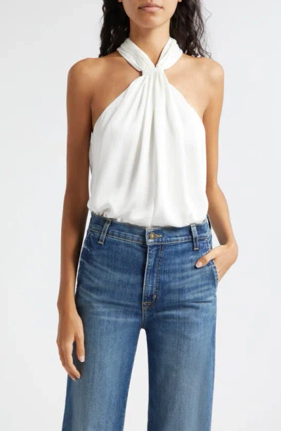 Ramy Brook Maia Gather Sleeveless Top In Ivory