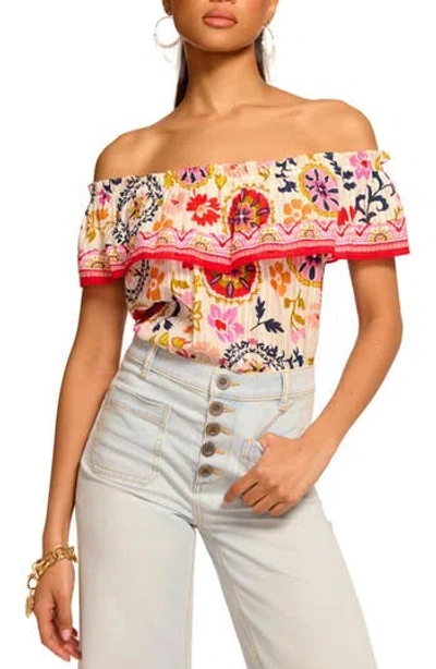 RAMY BROOK RAMY BROOK MAIA OFF THE SHOULDER RUFFLE TOP