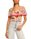 Ramy Brook Maia Cotton Off-the-shoulder Ruffle Blouse